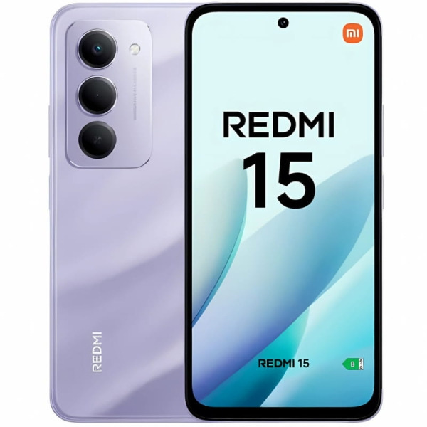 Xiaomi Redmi 15 Smartphone Pantalla 6.9" - 6GB - 128GB - Camara Principal 50MP - Bateria 7000mAh - Color Purpura
