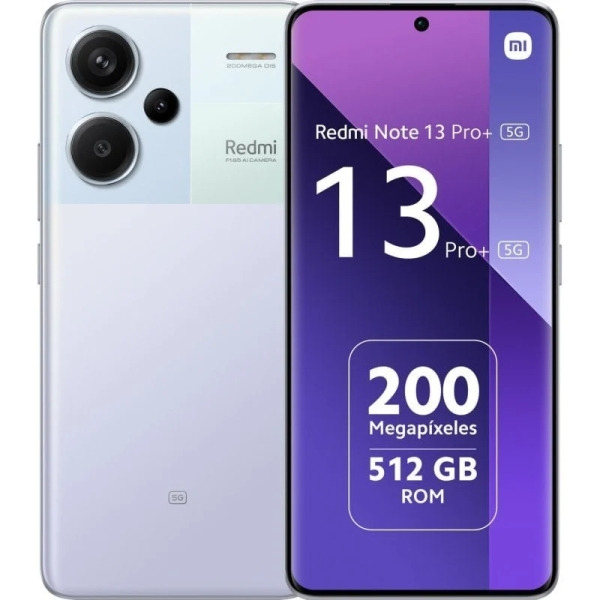 Xiaomi Redmi Note 13 Pro Plus 5G Smartphone Pantalla AMOLED 6.67" - 8GB - 256GB - Camara Principal 200MP - Bateria 5000mAh - Adm