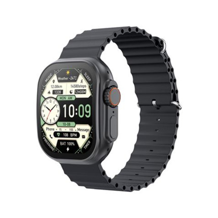 XO M11 Ultra Reloj Smartwatch Pantalla Cuadrada 2,01" Curva - Llamadas BT - NFC - Multideporte - Tensiometro, Pulsometro y Control de Oxigeno - Cargador Magnetico - Color Negro