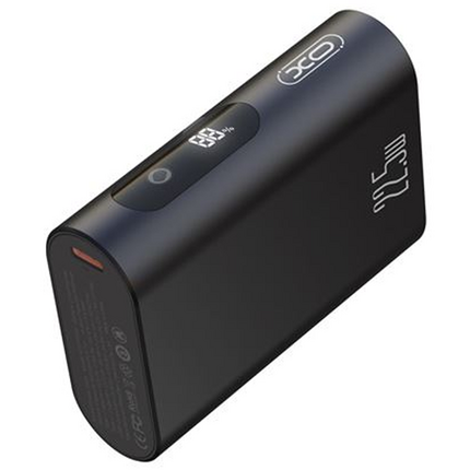 XO PR155 Powebank 10000mah - USB, Tipo C - QC 22.5W - Pantalla LCD - Carga Rapida - Color Negro