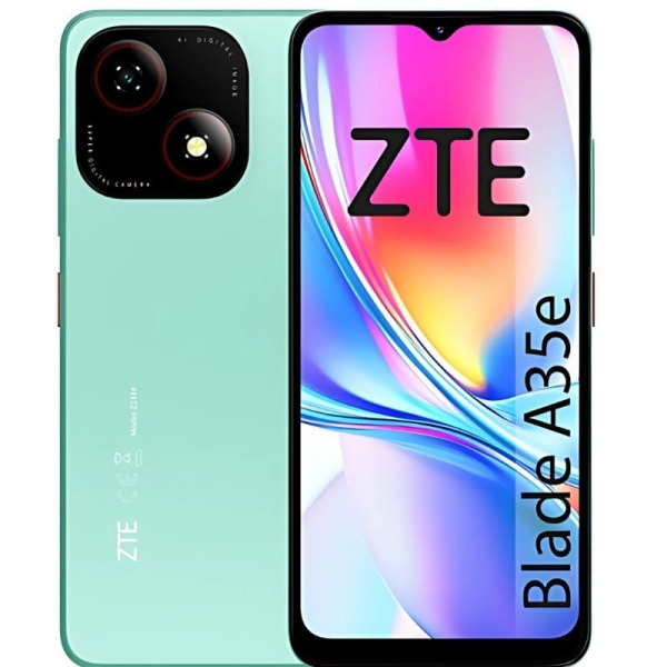 ZTE Blade A35e Smartphone Pantalla 6,52" - 2+2GB RAM - 32 GB - 90 Hz - Bateria 5000 mAh - Color Verde