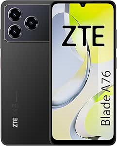 ZTE Blade A76 Smartphone Pantalla 6,75" - 4+8 GB RAM - 128 GB - 90 Hz - Camara 50 MP -  Bateria 5000 mAh - Color Negro