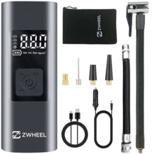 Zwheel Compresor de Aire Portatil 60W - Pantalla LED - PresiÃ³n Max. 150psi - Foco de Alumbrado LED - Bateria 6.000mAh