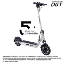Zwheel ZFox Max Artic White Patinete Electrico Motor 400W - Homologado DGT - Velocidad hasta 25Km/h - Autonomia hasta 50km - 3 M